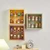 24.5x24.5x8cm Wall Mounted Clear Acrylic Box Figures Display Case Figures Display Stand Dust Proof Doll Toy Storage Box 3