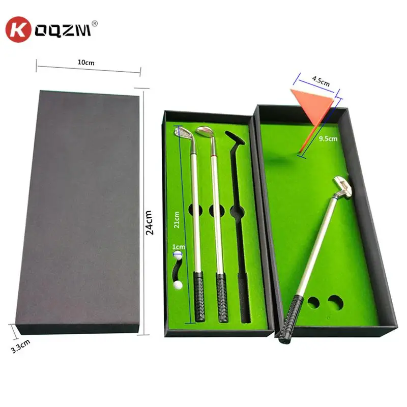 

Мини-ручка для гольфа, 1 комплект, настольная, строительный подарок, включает в себя зеленые 3 клюшки, шарики для ручек и флажки, настольные игры, офисные и школьные подарки