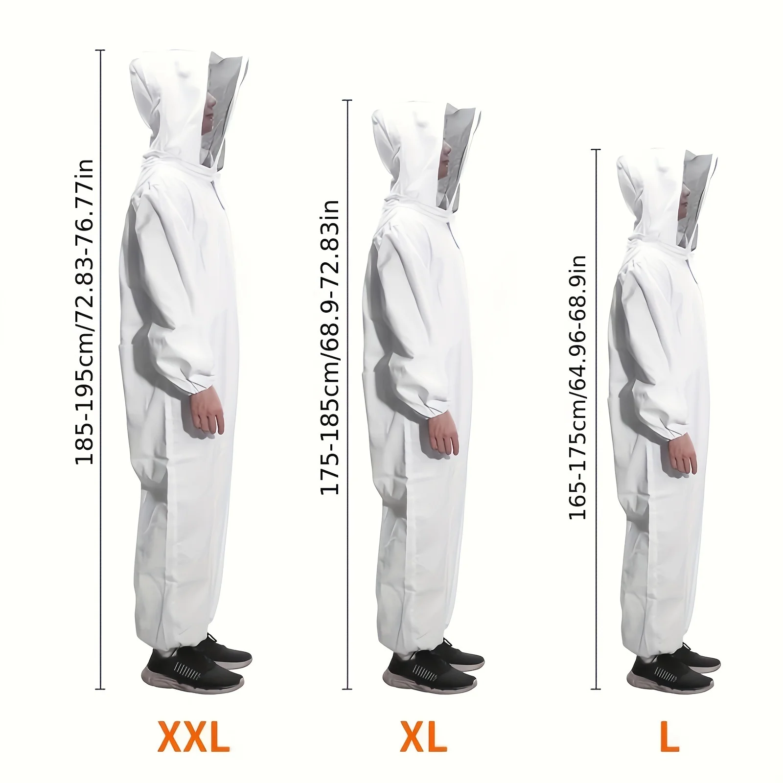 Adult Beekeeping Suit Anti Bee Jumpsuit Breathable Beekeeping Clothing Professional Safe For Beekeepers Tools