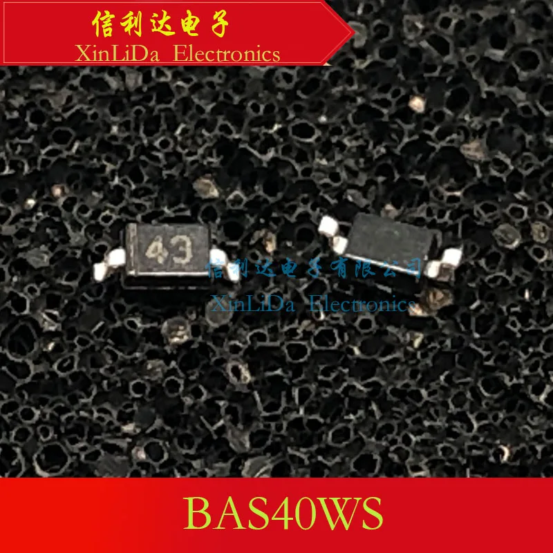 

BAS40WS BAS40 43 SOD323 диод Шоттки Новый и оригинальный