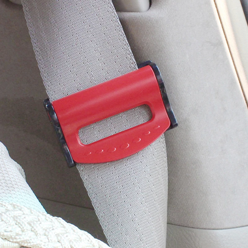 Universal Car Seat Belts Clips Safety Adjustable Auto Stopper Buckle 2pcs Plastic Clip 4 Colors Interior Accessories Car-styling