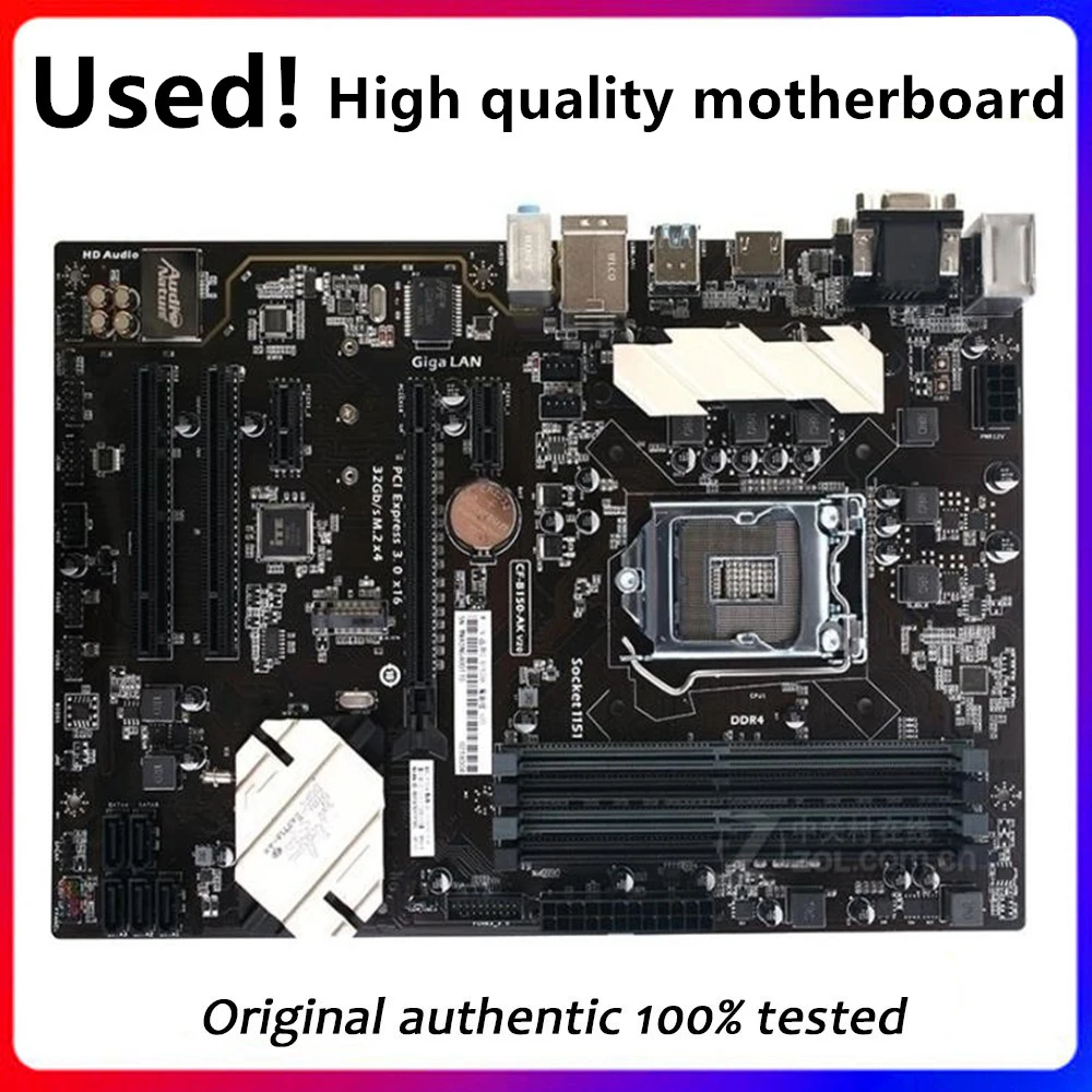 

Для цветной настольной материнской платы C.B150AK V20 B150A для Intel B150M B150 DDR4 LGA 1151 оригинальная настольная б/у материнская плата