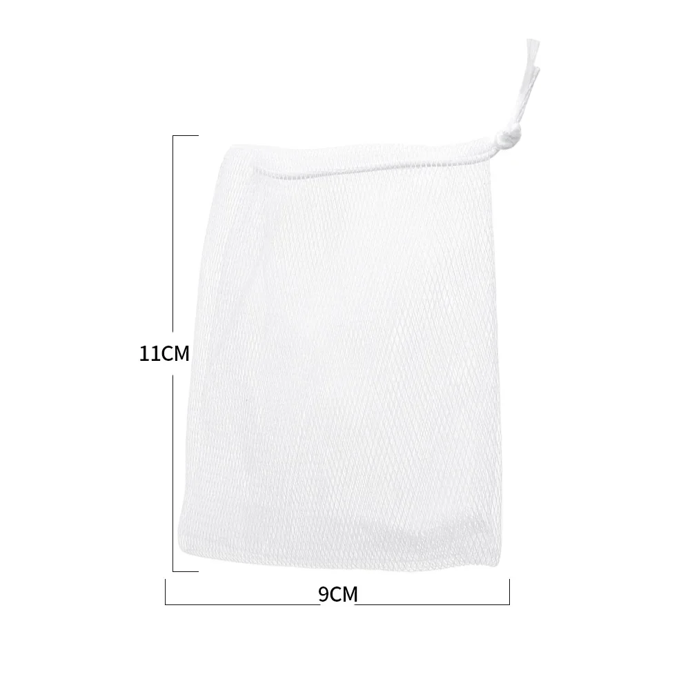1-50PCS Bathroom Soap Foaming Net Bags Facial Cleanser Soap Exfoliating Mesh Drawstring Bag Shower Body Wash Cleaning Supplies 6