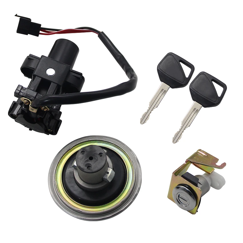 

Motorcycle Ignition Key Lock Switch Set Key Kit For Honda XL125V Varadero 2001-2006 35010-KPC-640 35100-KPC-640 17620-KPC-641