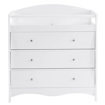 White three-drawer Changing Table 1