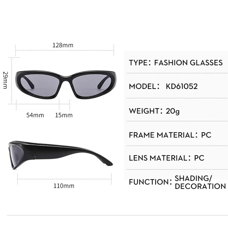 Kids Sunglasses Punk Sunglasses Outdoor Children Sports Sun Glasses Boys Girls UV400 Goggle Shades Mirror Colorful Y2k_voghion.com