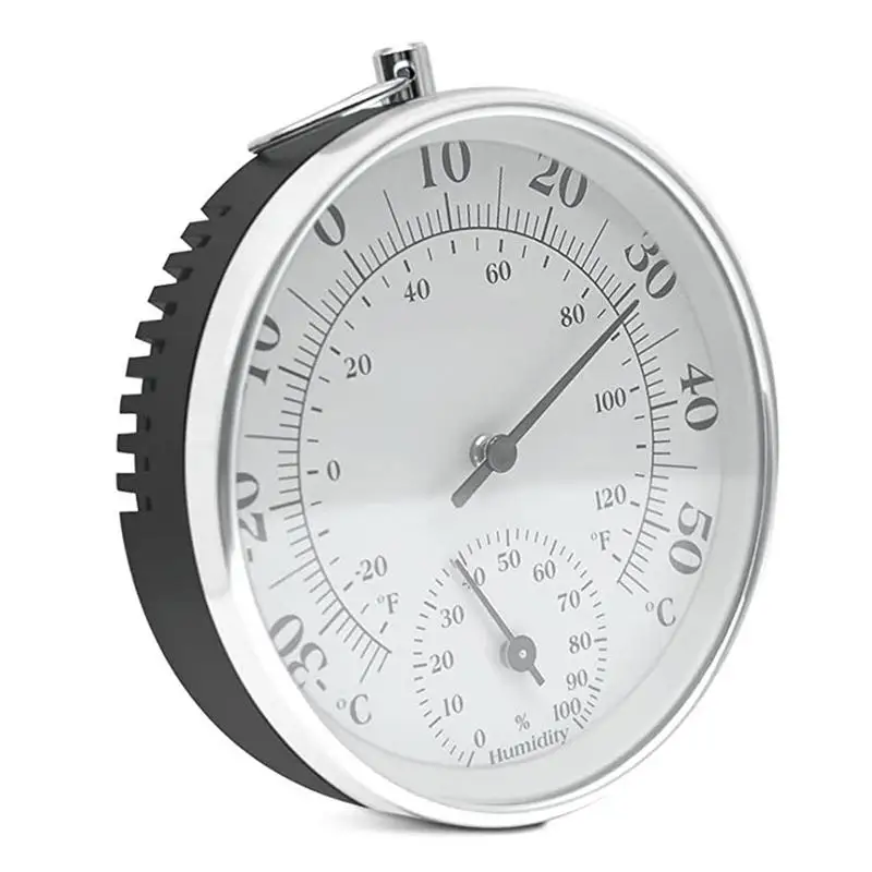 

Outdoor Thermometer | 3.84in Indoor Outdoor with Large Numbers | Battery Free Humidity Gauge for Patio Pool Garden Home