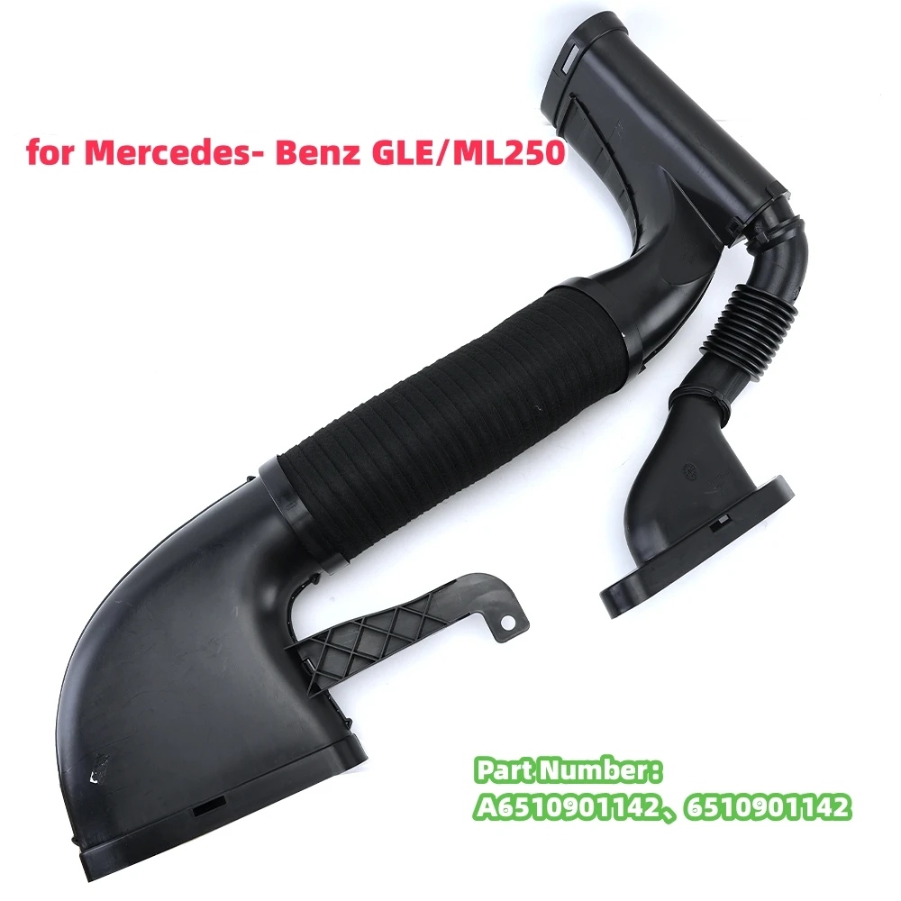 

6510901142 Air Intake Hose Assembly for Mercedes- Benz GLE/ML250 2015 2016 ABS Black Replacement A6510901142 Intake Pipe