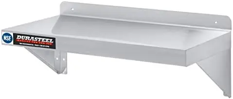 

Steel Shelf - 24" Wide x 12" Deep Commercial Grade - NSF Certified - Industrial Appliance Equipment (Restaurant, Bar, H Bathroo