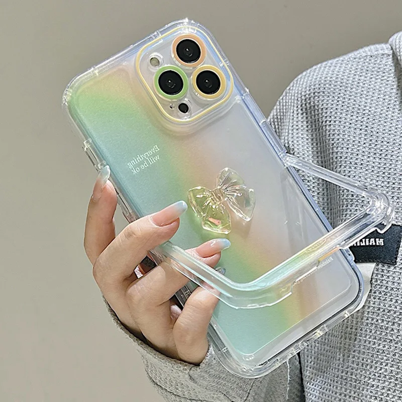 Transparent Iphone Folding Case Iphone Folding Stand Case Invisible