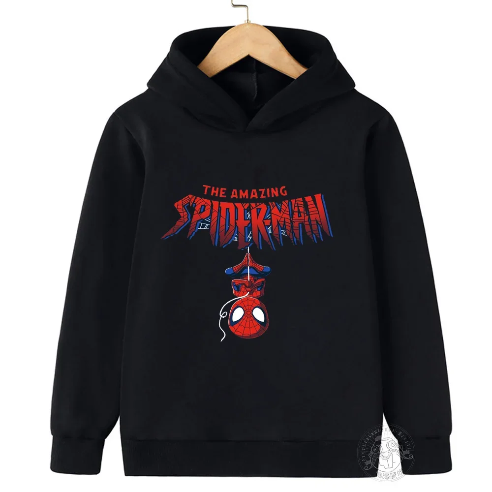 thumbnail image 1 of Sudadera con capucha de Spider-Man para niños, ropa para niñas, ropa de moda para bebés, camisetas deportivas cálidas de otoño, regalos para la temporada de regreso a clases de primavera, 1 of 5