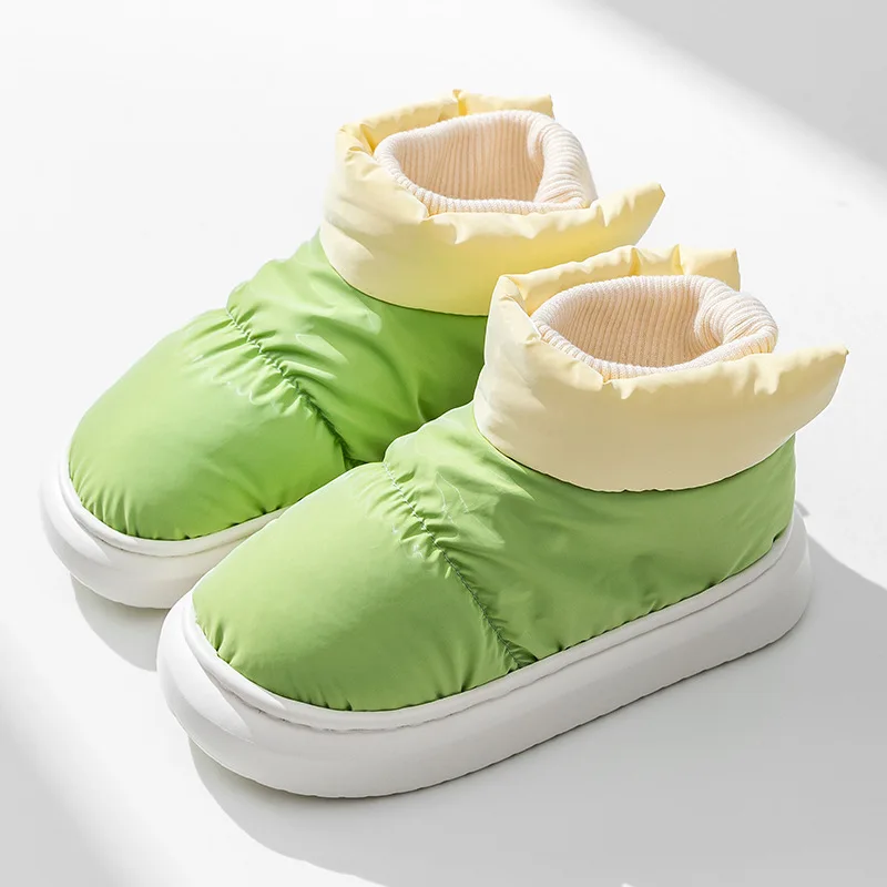 Flat Heels Women's Shoes Winter Furry Female Ankle Boots Warm Cute Plush Platform Woman Snow Boot Waterproof Footwear