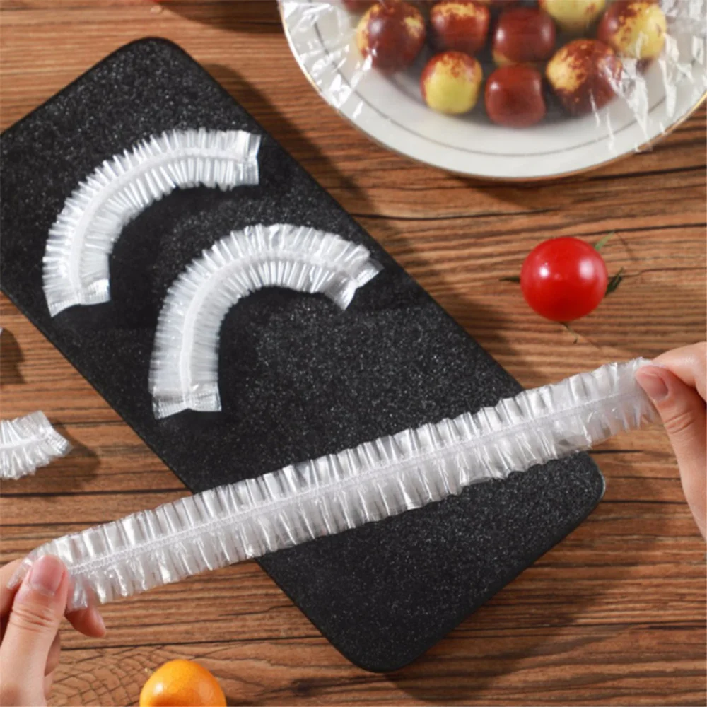 Disposable shower caps 100 adult hair drying waterproof dustproof plastic head covers for men and women
