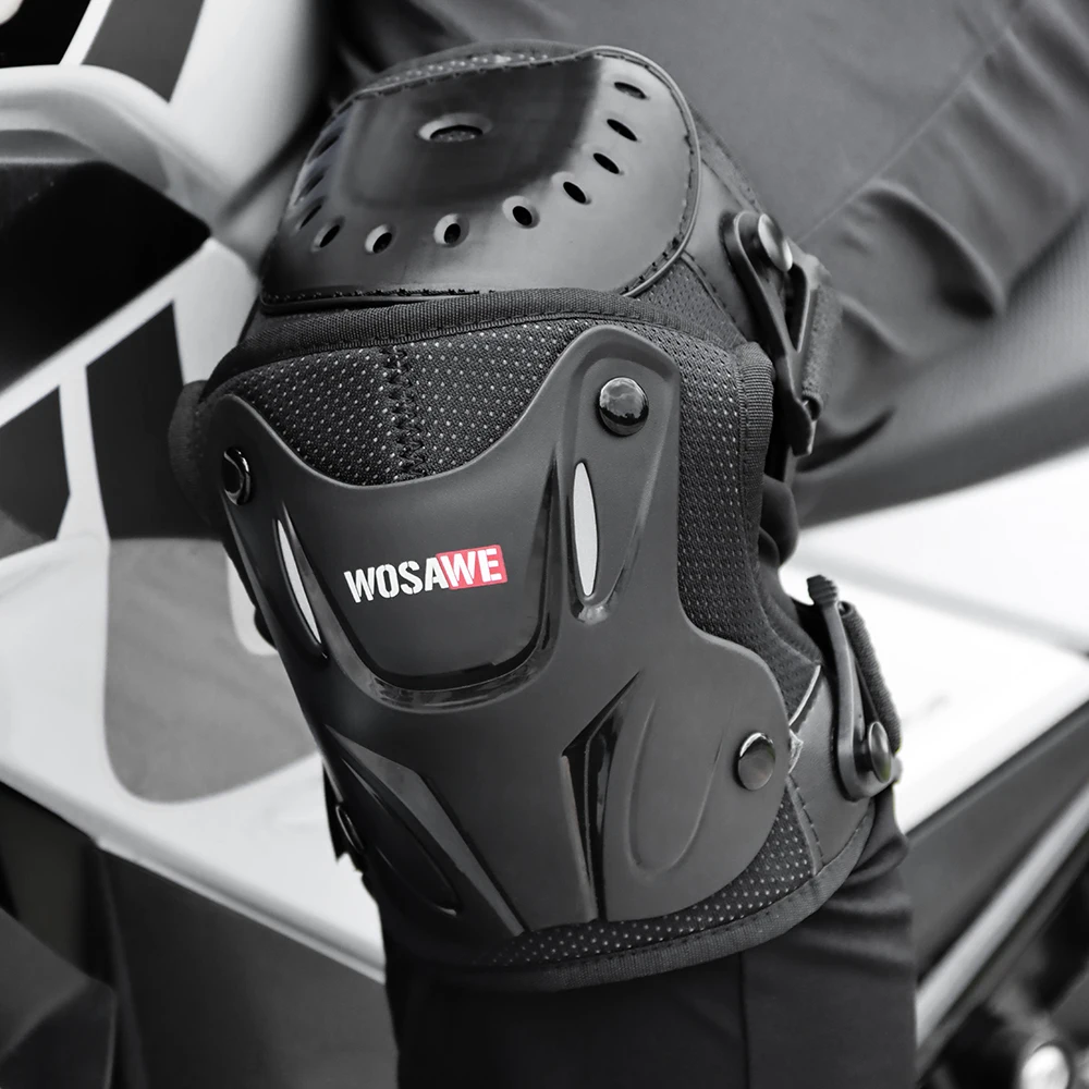 WOSAWE Motorcycle Knee Protector Bicycle Kneeling Cycling Bike Racing Tactical Skate Protective Knee Pads and Guard Elbow Pad