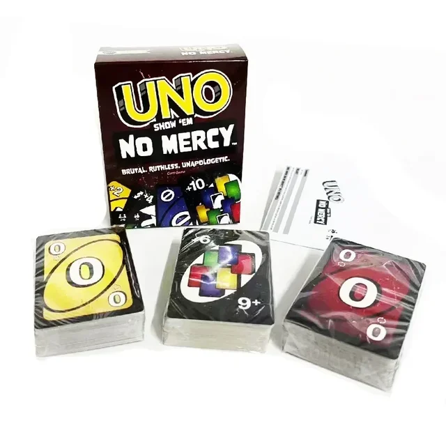 UNO NO MERCY Matching Card Game Pokemon Uno TEAMS Mario Multiplayer Family Party Boardgame Funny Friends Entertainment Poker ﻿ 3
