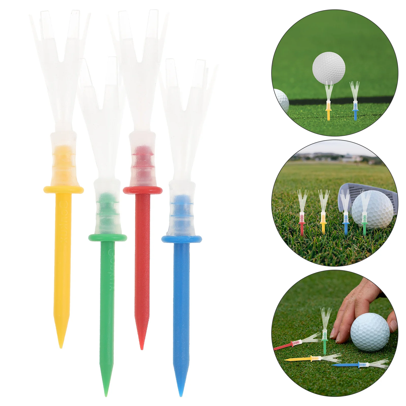 

16PCS Outside Professional Tees Plastic Tees for Replacement Random Color