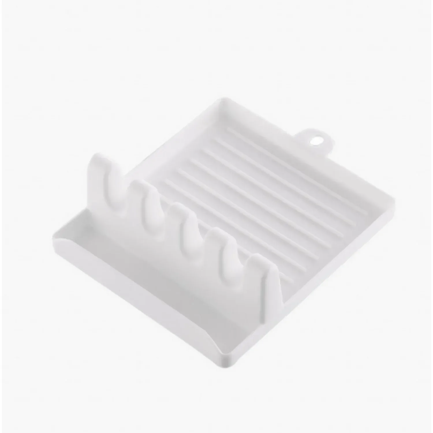1pc-Paint Brush Rest Holder White Plastic 4 Slots Paintings Brushes Rests Drip Tray Pad for Watercolor Oil Acrylic Painting