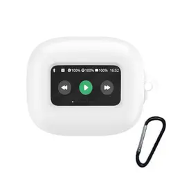 Colorful Washable Silicone Earphone Dustproof Anti - Drop Protective Cover (White)
