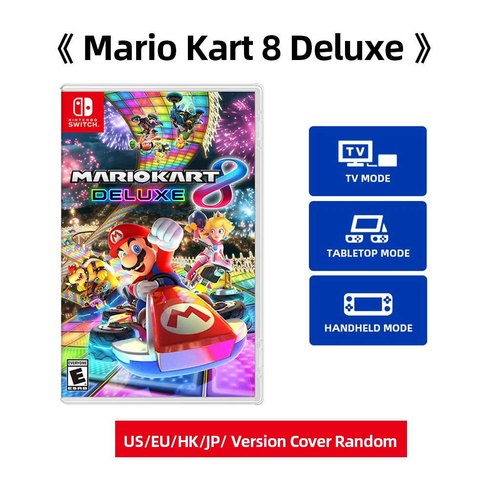 Nintendo Switch — Mario Kart 8, Deluxe — стандартное издание — Игровые предложения Картридж с игрой Физическая карта