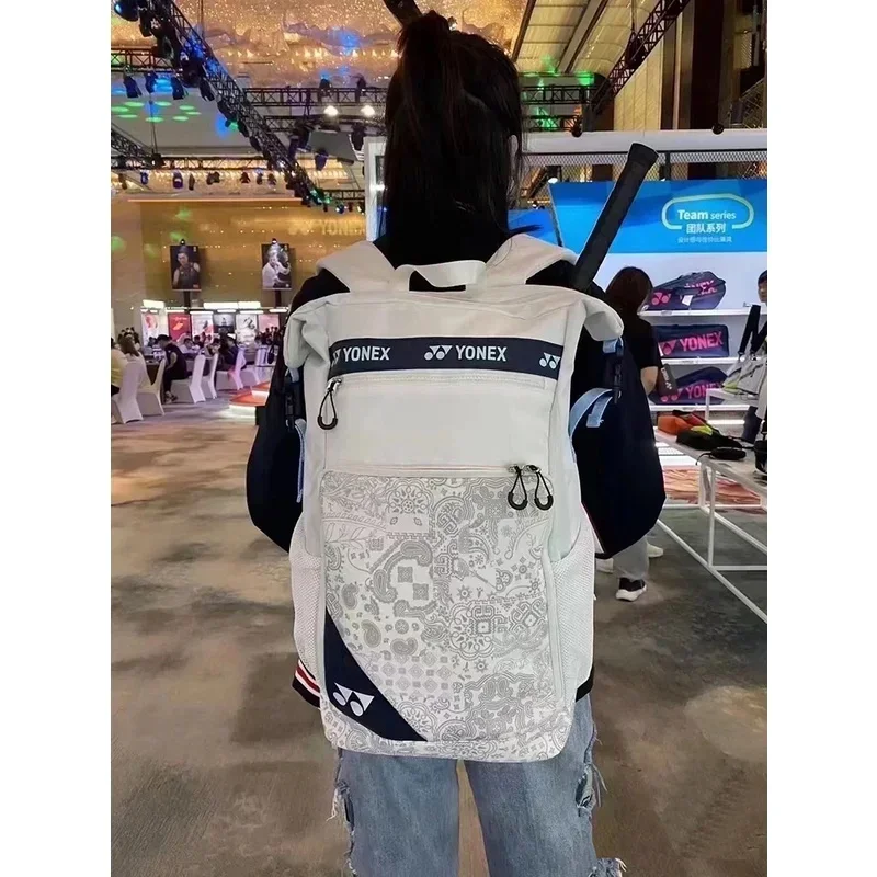 YONEX 2023 Professional Badminton Backpack With Independent Shoes Compartment Sport Bag For Women Men Holds Up to 3 Rackets 6