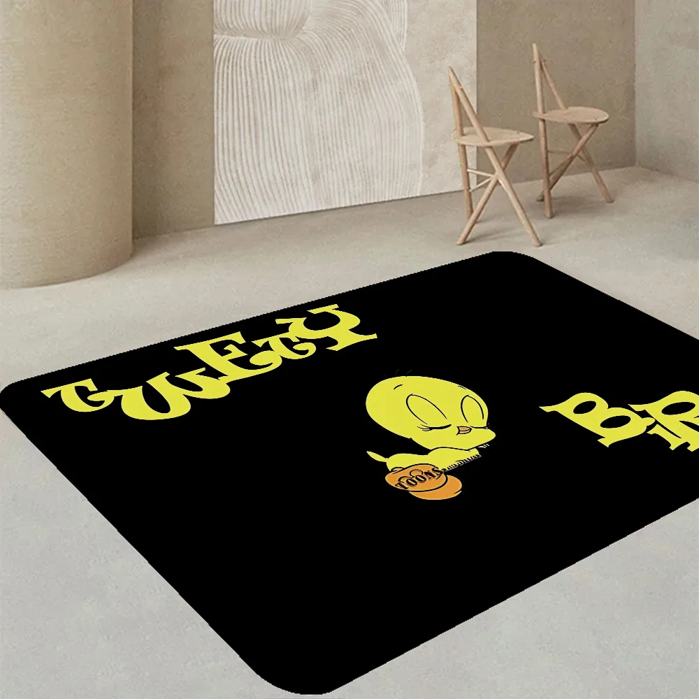 Looney Tunes T-Tweety Bird Hallway Carpet Washable Non-Slip Living Room Sofa Chairs Area Mat Kitchen Doormat Area Rug 4