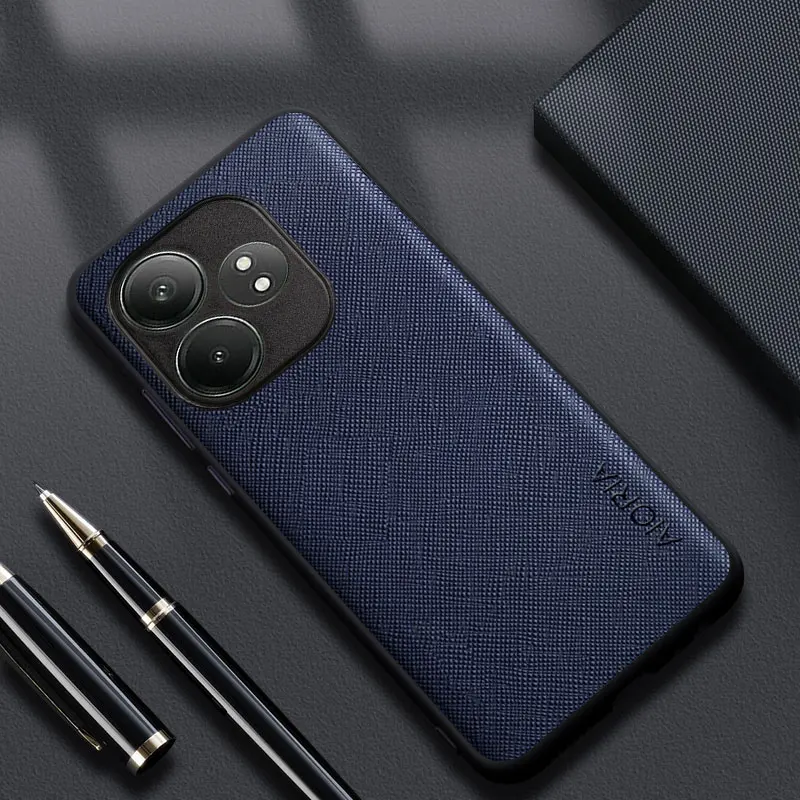 غطاء خلفي جلدي لـ Realme GT 6 ، حافظة قشرة الرياح...