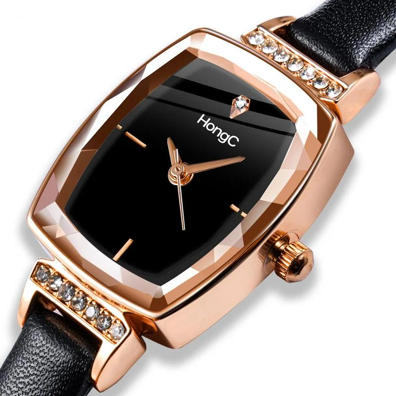 

Quartz Watch For Women Barrel Shaped Watch Light Luxury Casual Elegant Waterproof Leather Watch Reloj Mujer Christmas Gift