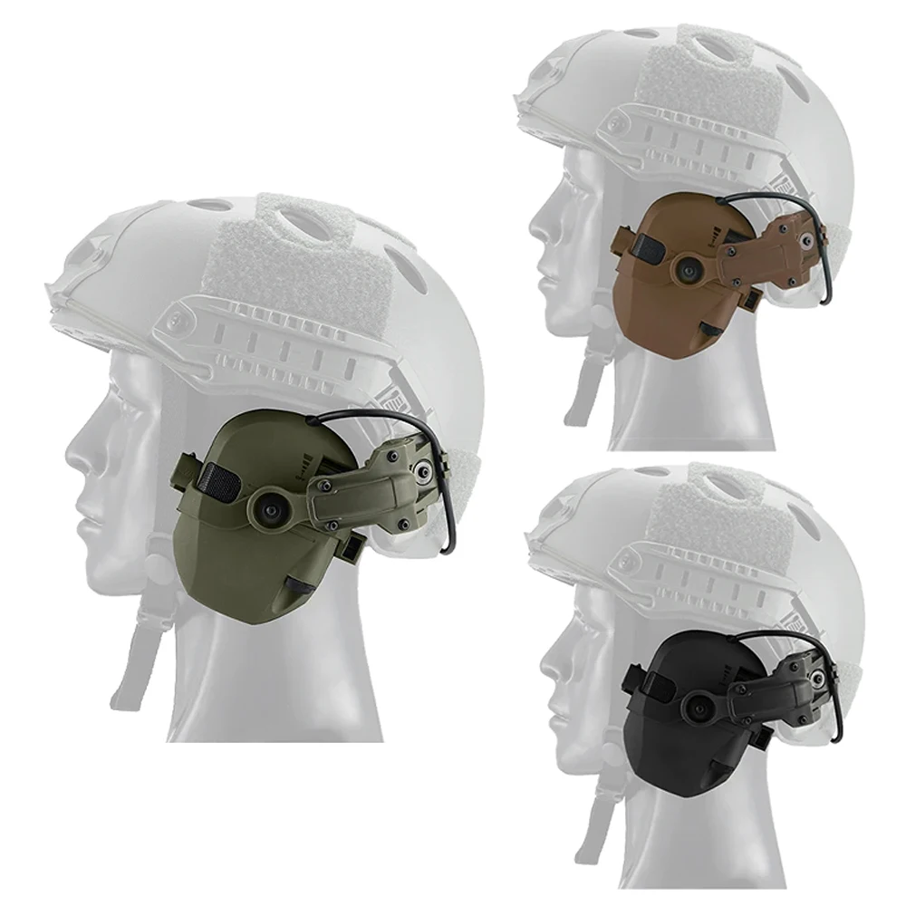 Tactical Shooting Noise Cancellation Headphones Helmet Headphones Professional Hearing Protector Suitable for Outdoor Hunting