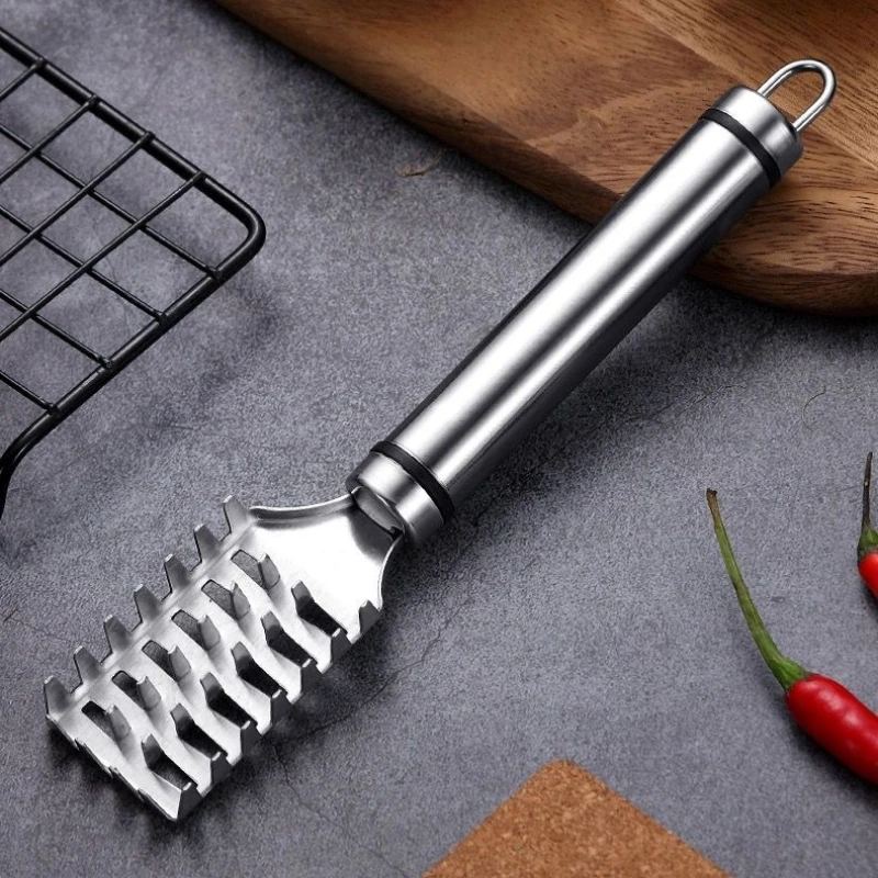 Stainless Fish Scales Scraping Graters Fast Remove Fish Cleaning Peeler Scraper Skin Remover Tool Kitchen Accessorie