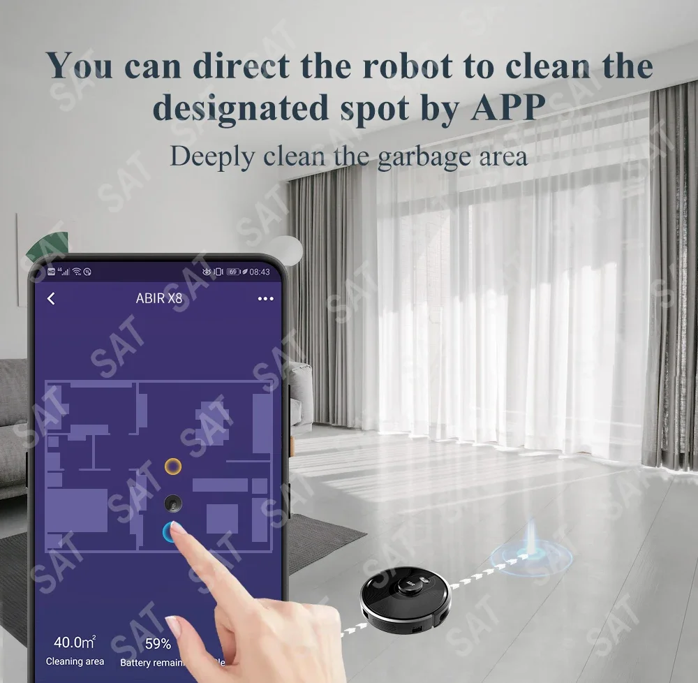 -ABIR X8 Robot Vacuum Cleaner Tools S072a03aa2ecd46b388a068e2d230c538I