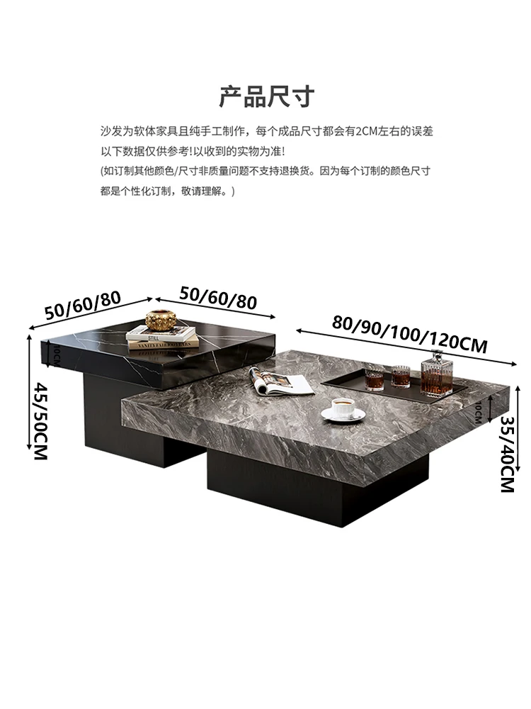 Aesthetic Minimalist Coffee Table Center Computer Dinner Service Coffee Table Sweet Drawers Nordic Glass Couchtisch Furniture