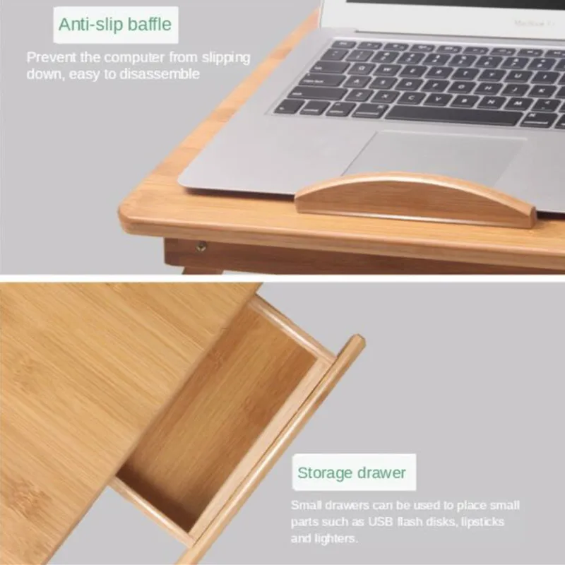 Cooling Fan Laptop desk Portable Adjustable Foldable Computer Desks Notebook Holder tv bed PC Lapdesk Table Stand With Mouse Pad laptop desk stand