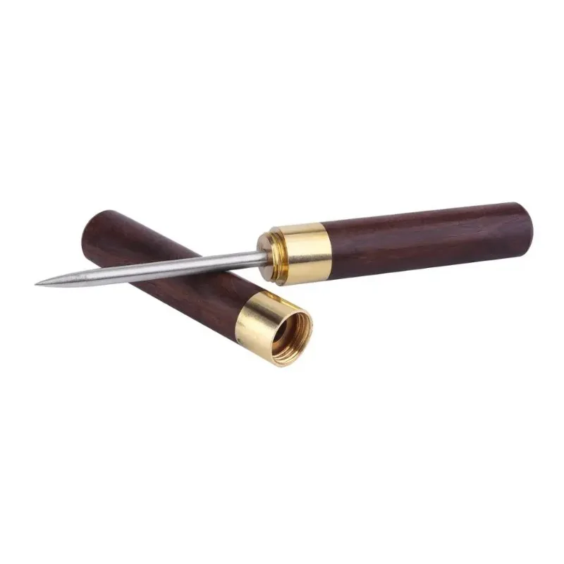 Stainless Steel Ice Pick with Wooden Handle and Sheath Kitchen Tool Ice Pick