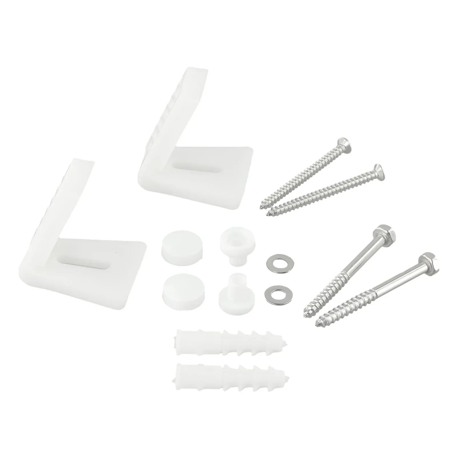 Brand New WC Toilet Bathroom Screws Fixing Kit Floor Pan L-type Parts Angled Bidet Semi Pedestal Stainless Steel