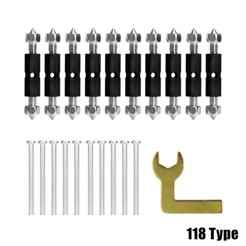 

10Sets Wall Switch Socket Cassette Repairer Switch 86/118 Type Cassette Screw Support Rod for Socket Cassette Repair Home Access