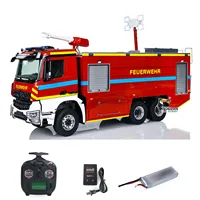 6x6 1/14 RC Fire Truck RTR Remote Control Painted Assembled Sound Light System 2-speed Transmission Vehicles Model Toy 1