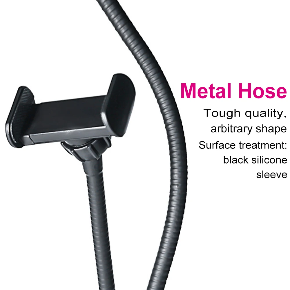 Clip On Led Selfie Ring Light With Phone Holder Flexible Dimmable Make Up Lamp Desk Table Lamp Photo Studio For Live Stream 5