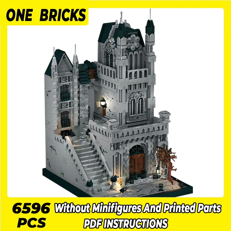 

Moc Building Bricks Famous Game Model The Streets Of Yharnam Technology Modular Blocks Gifts Toys For Children DIY Sets Assembly