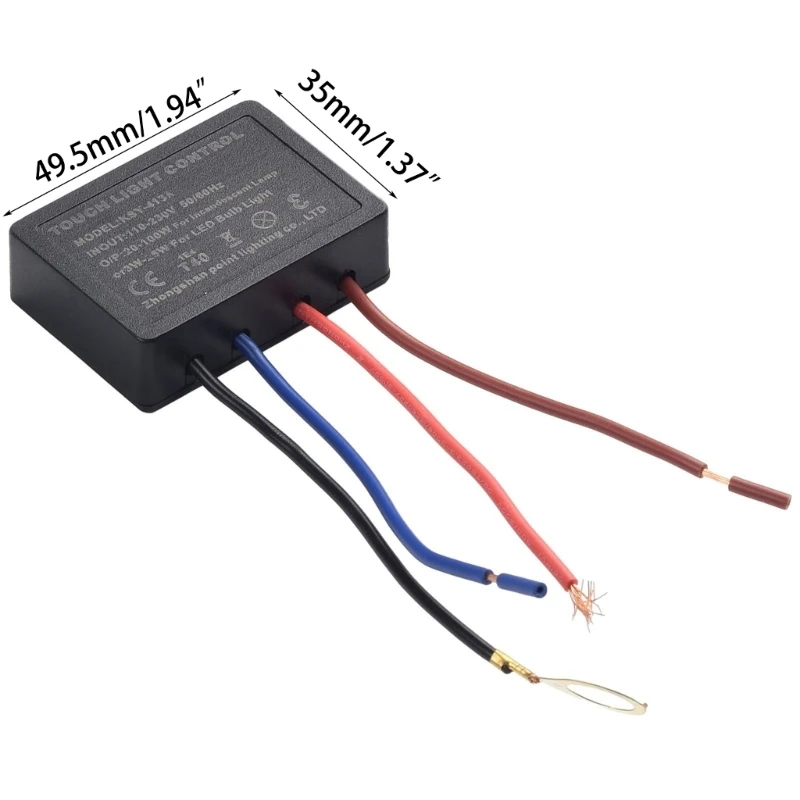 조정 가능한 밝기 LED 책상 램프 스위치 터치 센서 3A 3단계 디밍