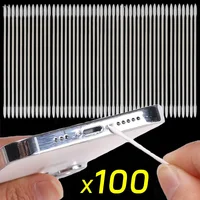 100-25Pcs Dust Free Disposable Cleaning Swab Cotton Stick for AirPods Earphone Headphone Phone Charge Port Cleaning Accessories 1