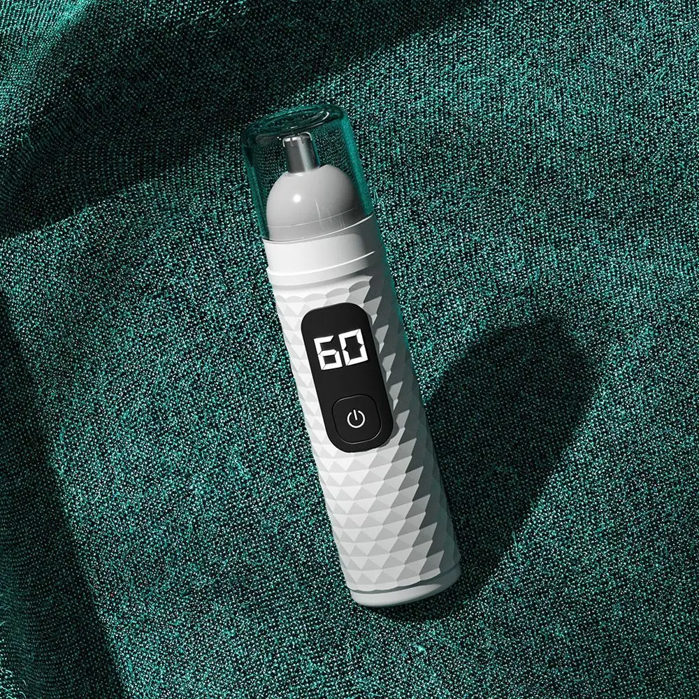 

Rechargeable Nose Hair Trimmer USB Charging Battery Display Nose Hair Removal Long Endurance Dust Proof Facial Cleaning Tool