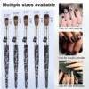 Shine Chance Acrylic Nail Art Brush, 100% Pure Kolinsky Hair Oval Nail Brush for Acrylic Application，Professional Nail Extension 4