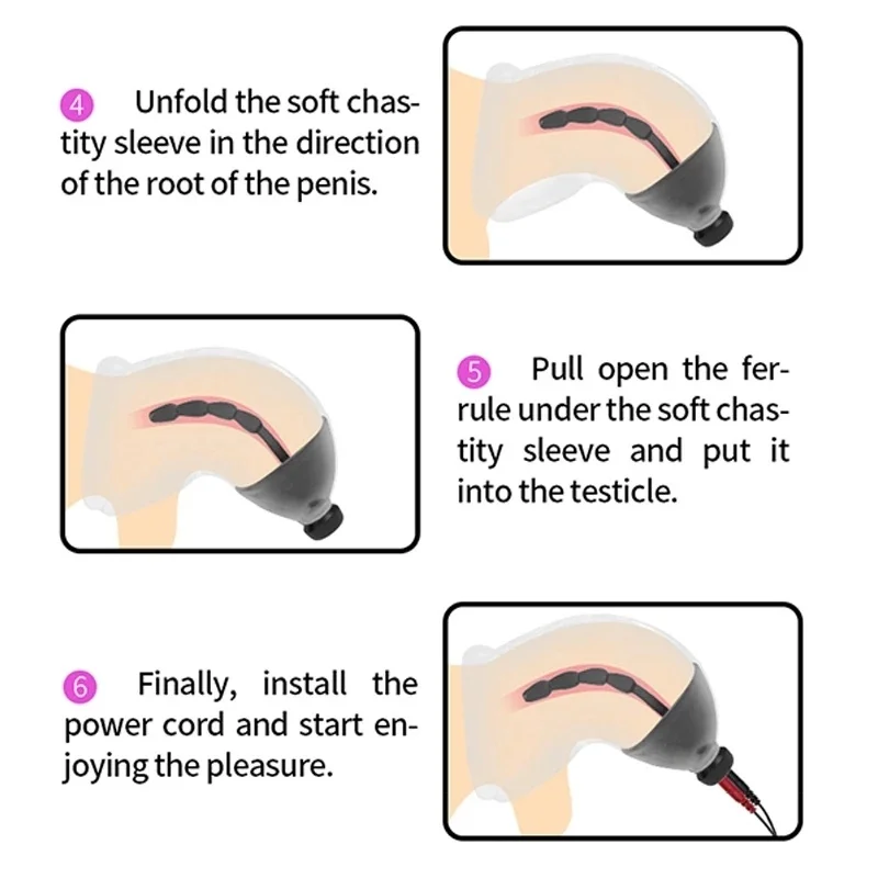 Medical Therapy Massager Sex Toys Electro Shock Penis Plug Cock Ring Urethral Dilator Stimulator E-Stim Chastity Cage Cock Cage