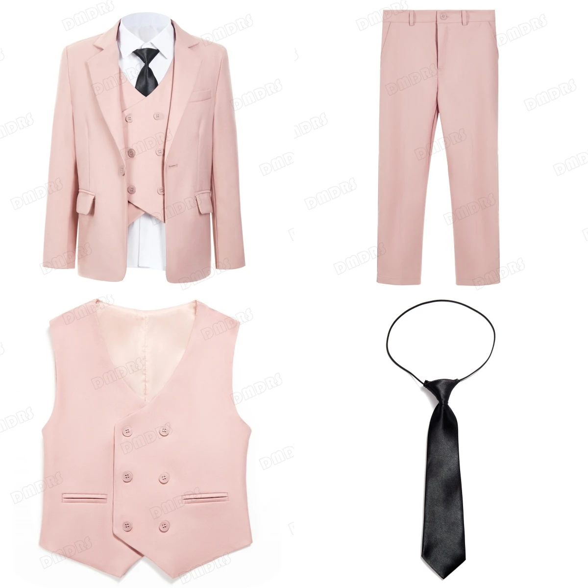 Blazer Elegante Per Bambini - Giacca Formale In Velluto E Poliestere | Per Matrimoni, Feste E Eventi Speciali - Foto 6