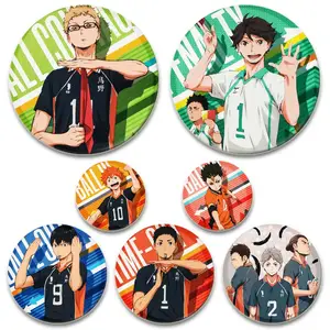 Haikyuu!! TO THE TOP Anime badge Kita Shinsuke Atsumu Miya Rintarou Suna  Aran Ojiro Haikyu Glass Cabochon Keychain - AliExpress