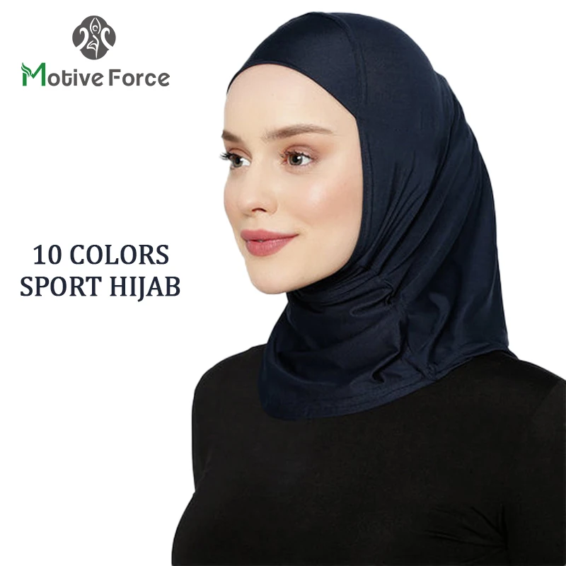 이슬람 모달 블루 스포츠 Hijab Abaya Hijabs 여성용 Abayas 저지 헤드 스카프 이슬람 드레스 여성 Turbans..