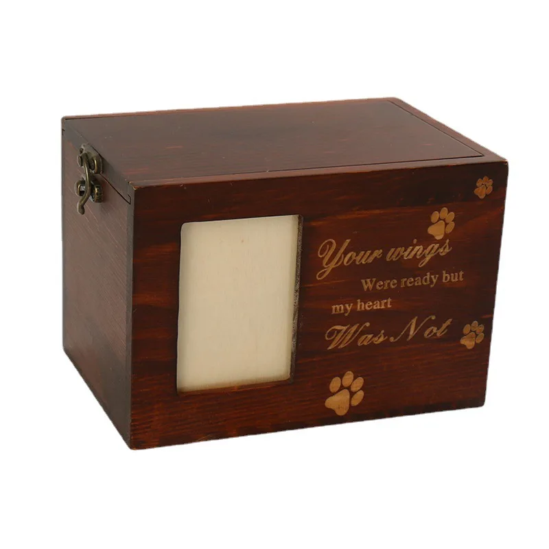 Cremation Urn Handcrafted Pine Wood Pet Casket