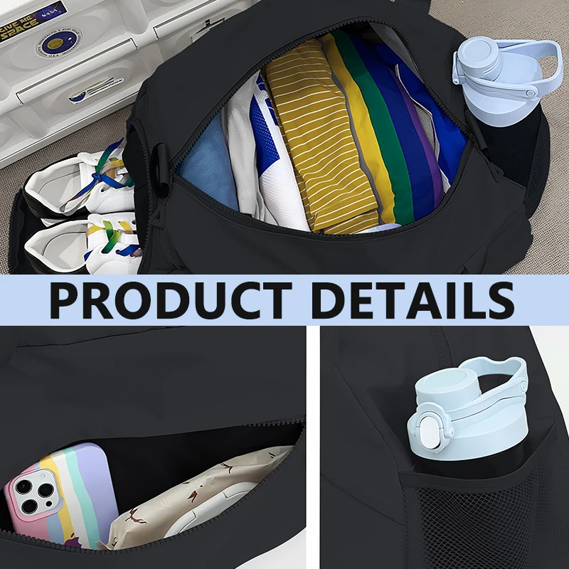 Borsa portaoggetti da viaggio con logo auto, custodie portatili per sport e fitness per Audi A6 A5 A1 S1 S3 S4 RS5 RS6 A7 A8 Q2 Q8 RS3 RS4 - immagine 2