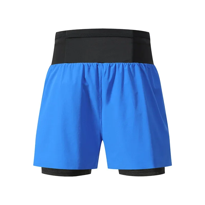 2 in 1 Trail Running Marathon High Large Capacity Quick Dry Long Distance Training Shorts Sports Men Women Summer With Waist bag 6