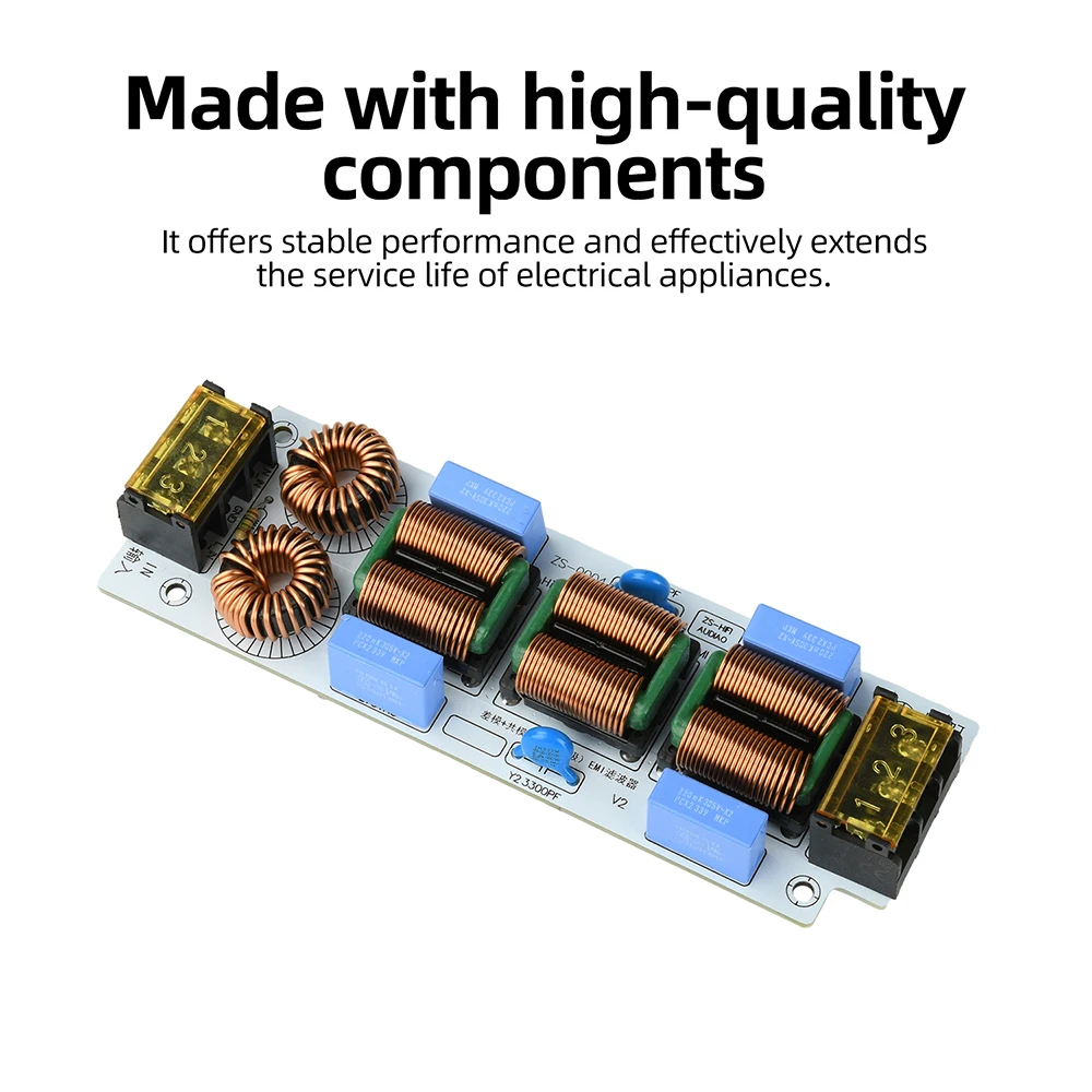 Filtro di Alimentazione per Interferenze Elettromagnetiche AC 110-250V - immagine 4